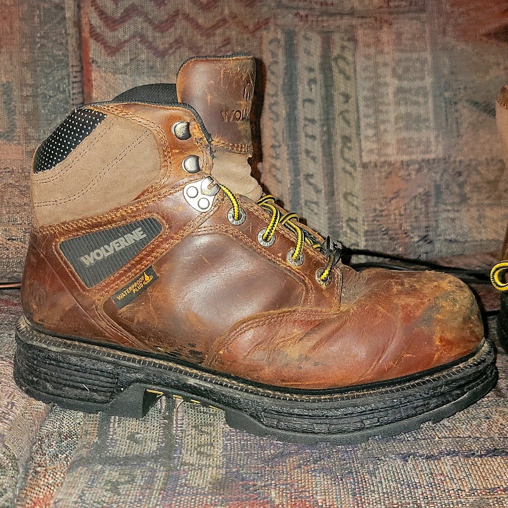 Wolverine Men's Hellcat Composite Toe Work Boots - Tobacco - Size 11.5